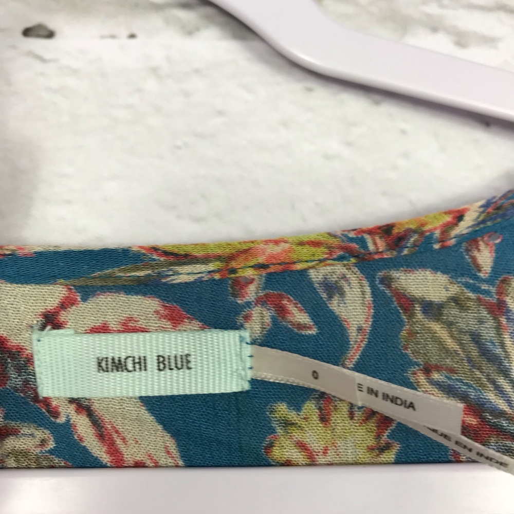 Kimchi Blue Floral Flutter Sleeve Boho Romper 0 - Picture 6 of 8